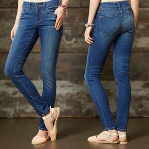 Pilcro Serif Skinny Jeans Mid Rise Stretch Denim Anthro Blue Women’s 30